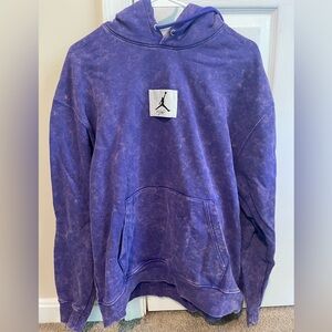 Jordan Flight Fleece Pullover Hoodie, Dark Concord, Mens Sz L